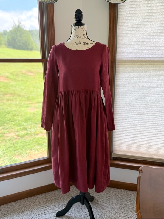 Son de Flor Dresses & Skirts - Son de Flor Smock Dress long sleeve Linen